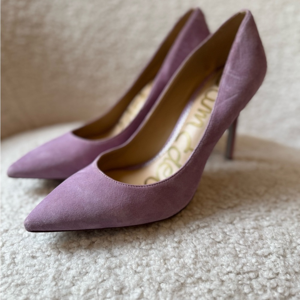 Sam Edelman Purple Suede Heels